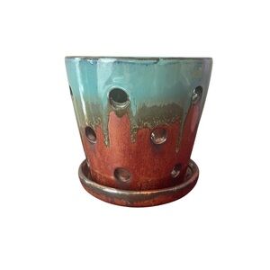 Allen + Roth Glazed Orchid Pot Planter